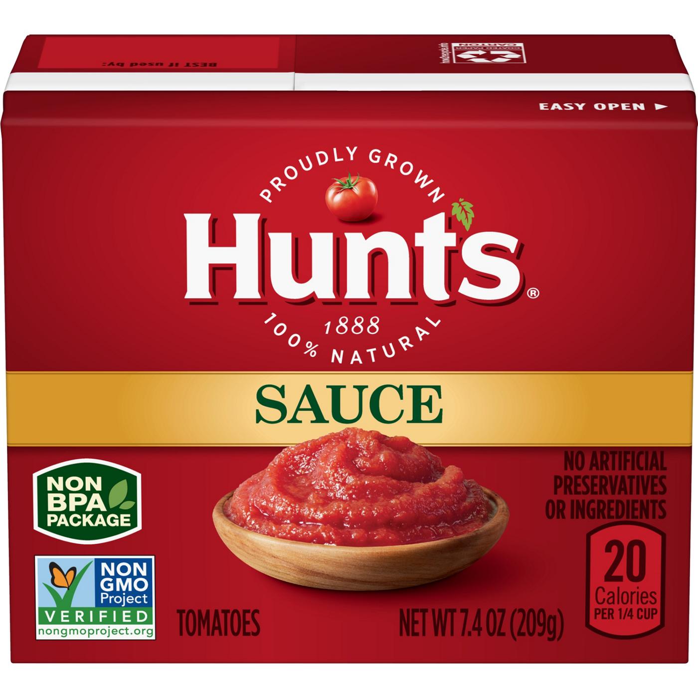 Hunt's Tomato Sauce Carton; image 1 of 7