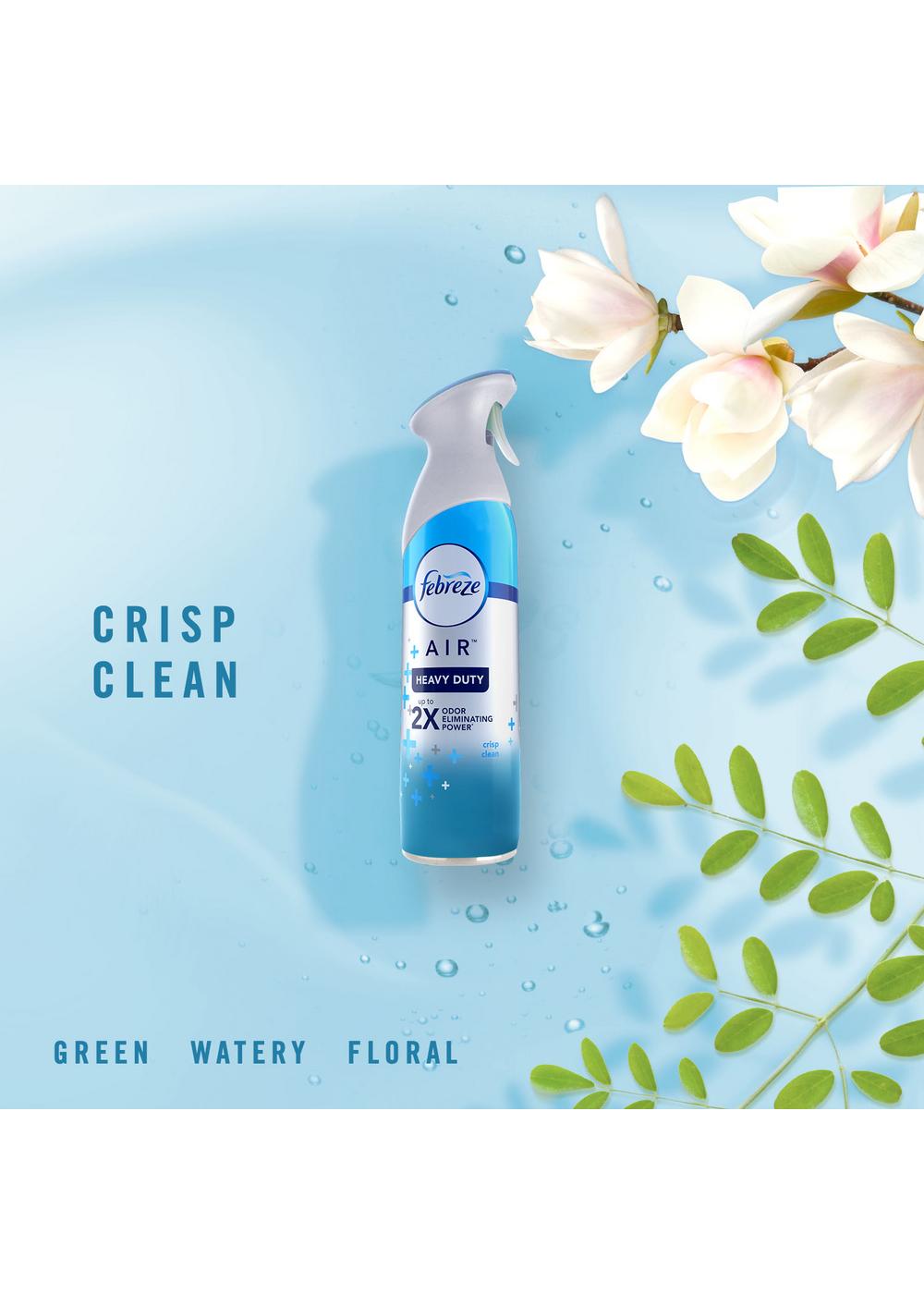 Febreze Air Heavy Duty Odor-Eliminating Spray - Crisp Clean; image 6 of 8