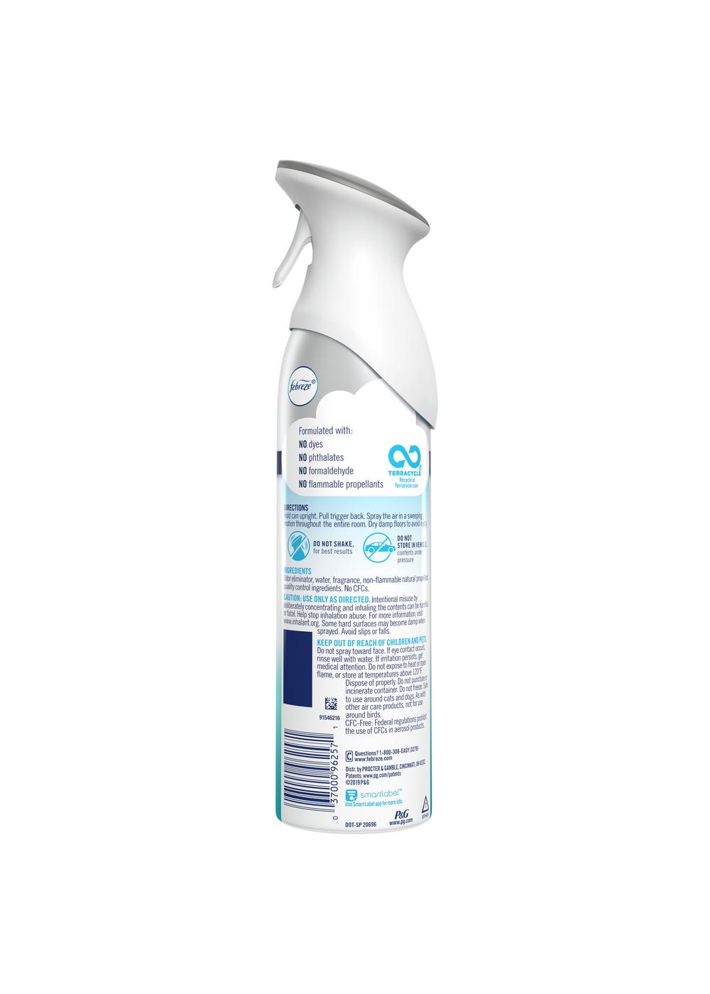Febreze Air Heavy Duty OdorEliminating Spray Crisp Clean Shop Air
