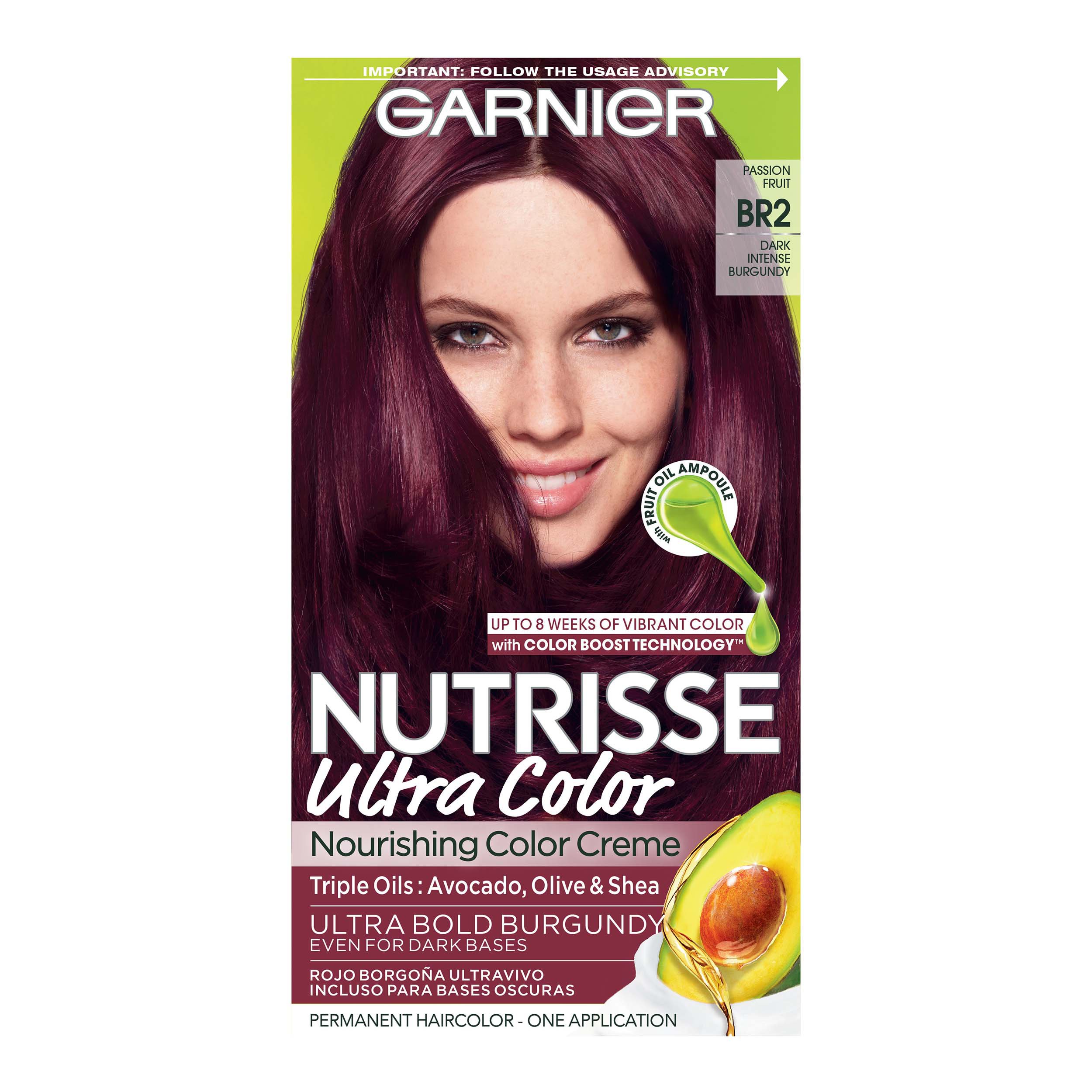 Garnier Nutrisse Ultra Color Nourishing Hair Color Creme Br2 Dark Intense Burgundy Shop Hair Color At H E B