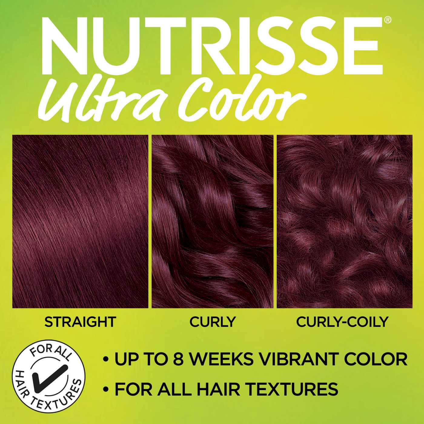 Garnier Nutrisse Ultra Color Nourishing Bold Permanent Hair Color Creme BR3 Intense Burgundy; image 7 of 7