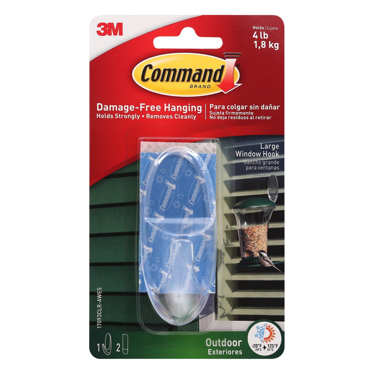 Command Outdoor Stainless Steel Wire Hooks - Shop Hooks & Picture Hangers  at H-E-B