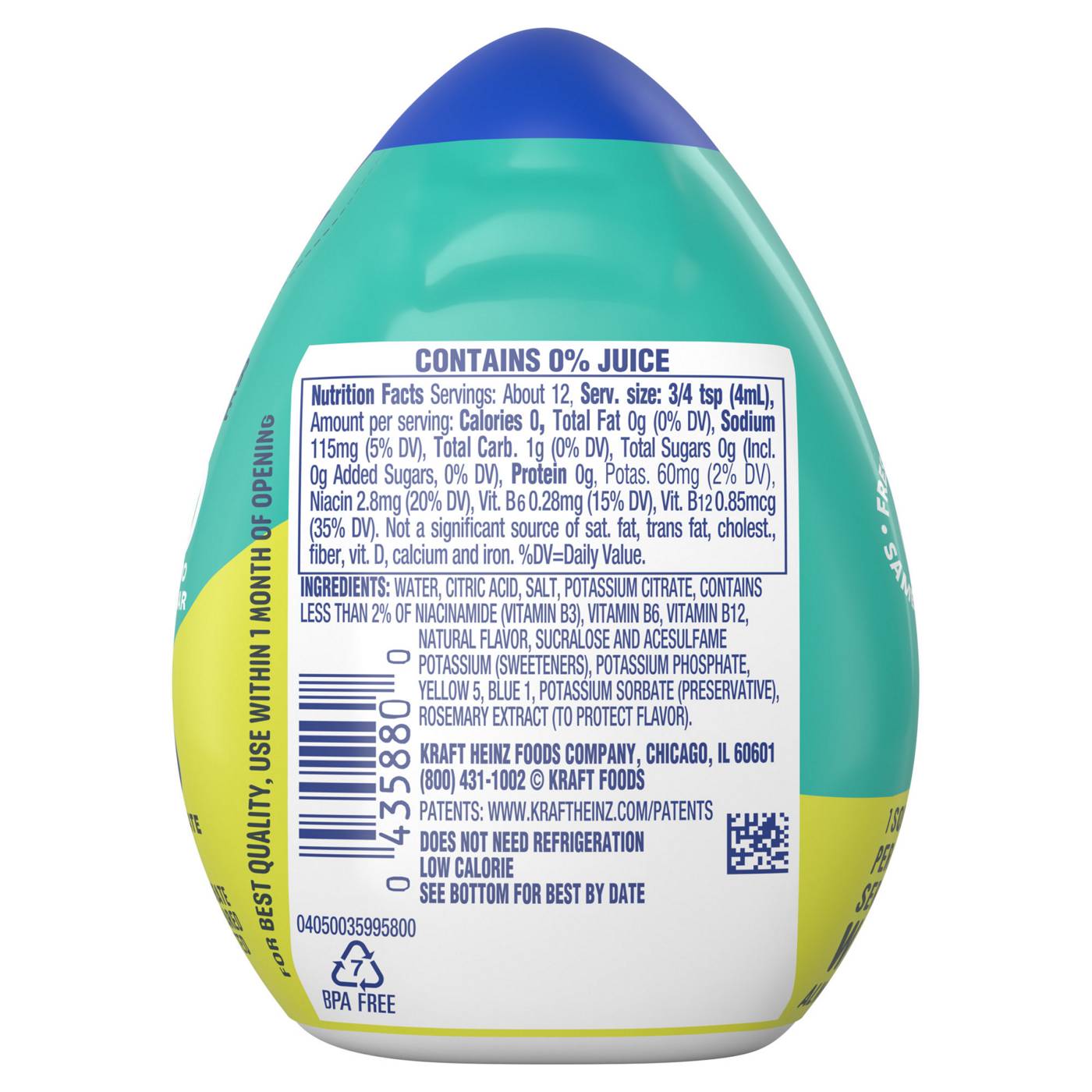 Mio Hydrate Lemon Lime Liquid Water Enhancer; image 2 of 5