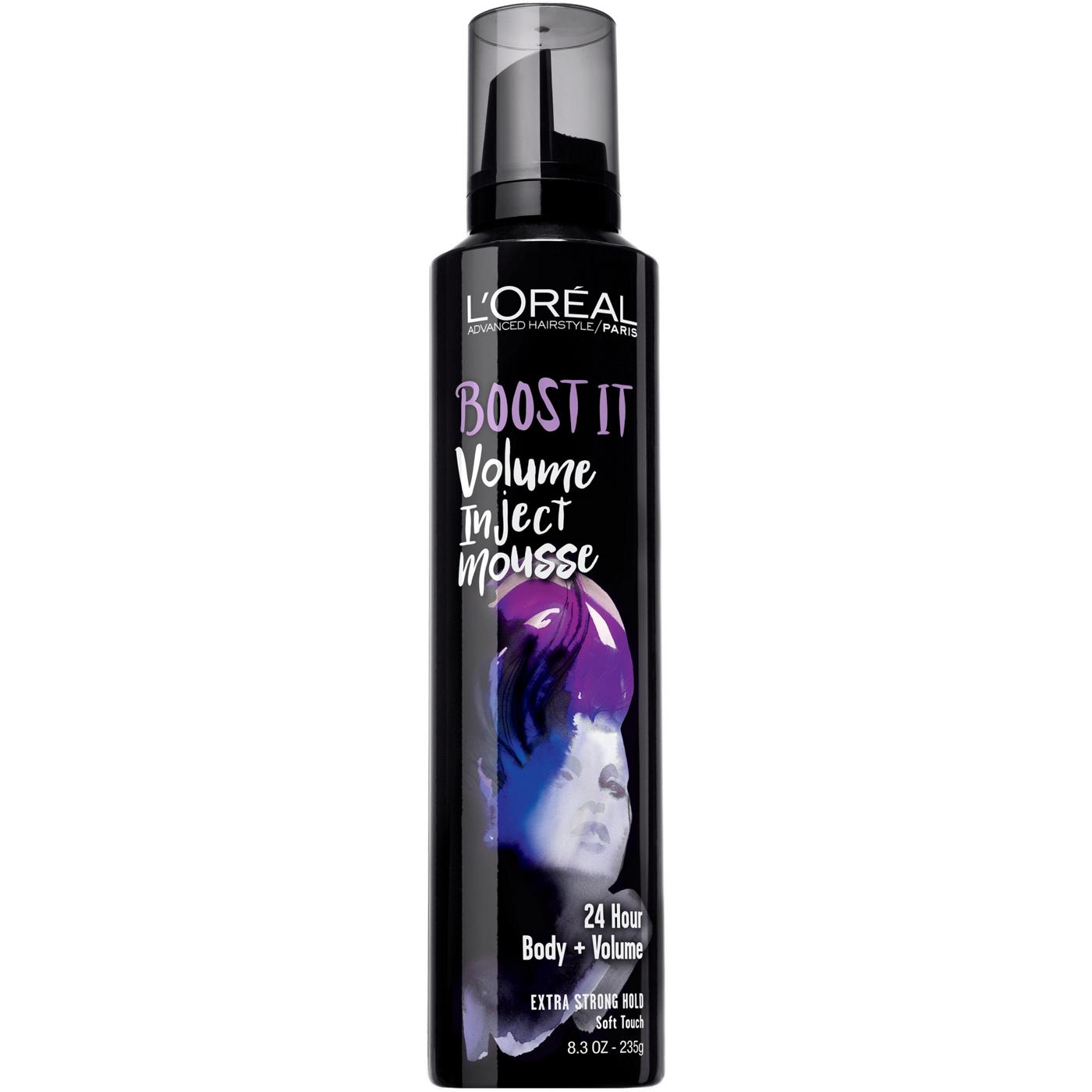 L'Oréal Paris Advanced Hairstyle BOOST IT Volume Inject Mousse; image 1 of 2