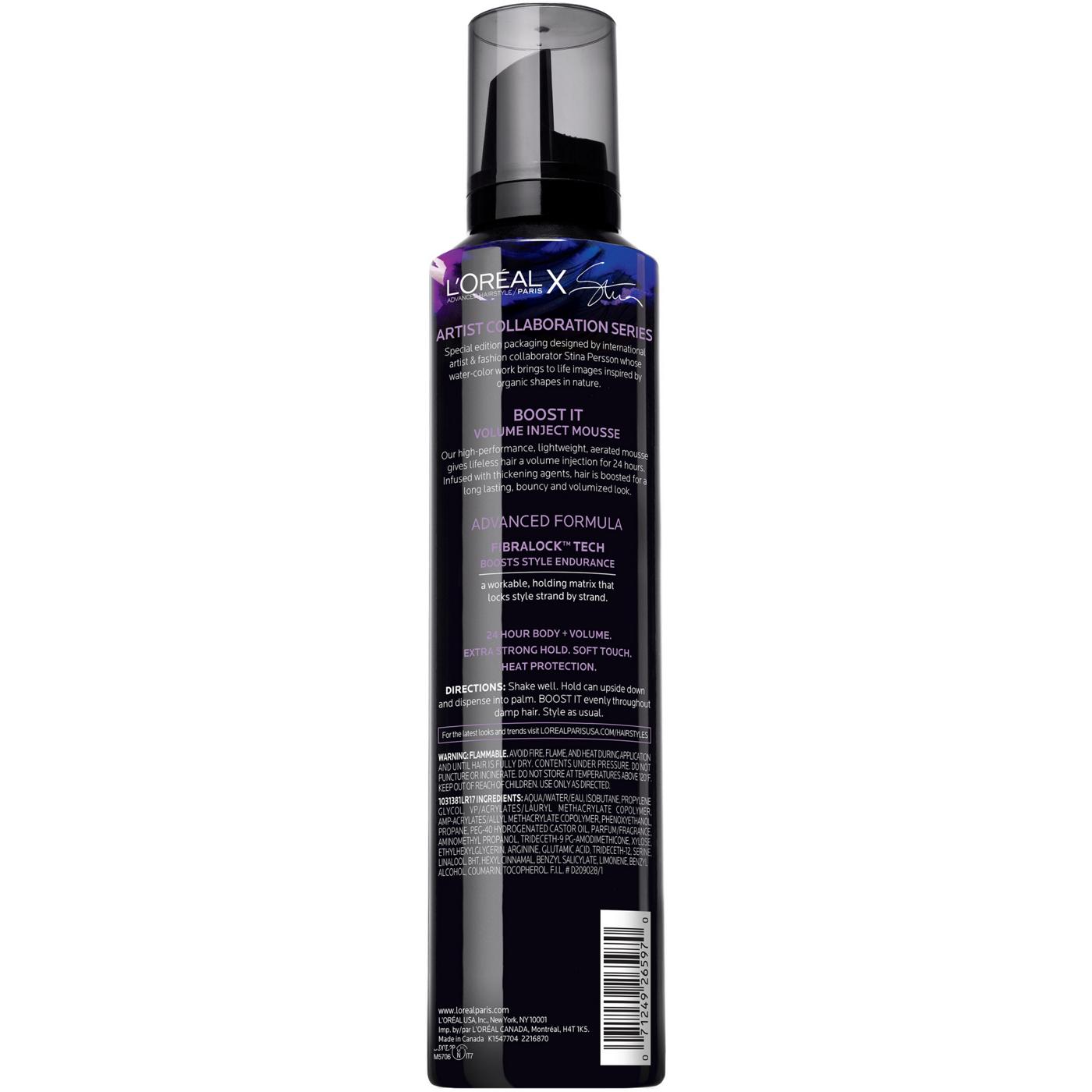 L'Oréal Paris Advanced Hairstyle BOOST IT Volume Inject Mousse; image 2 of 2