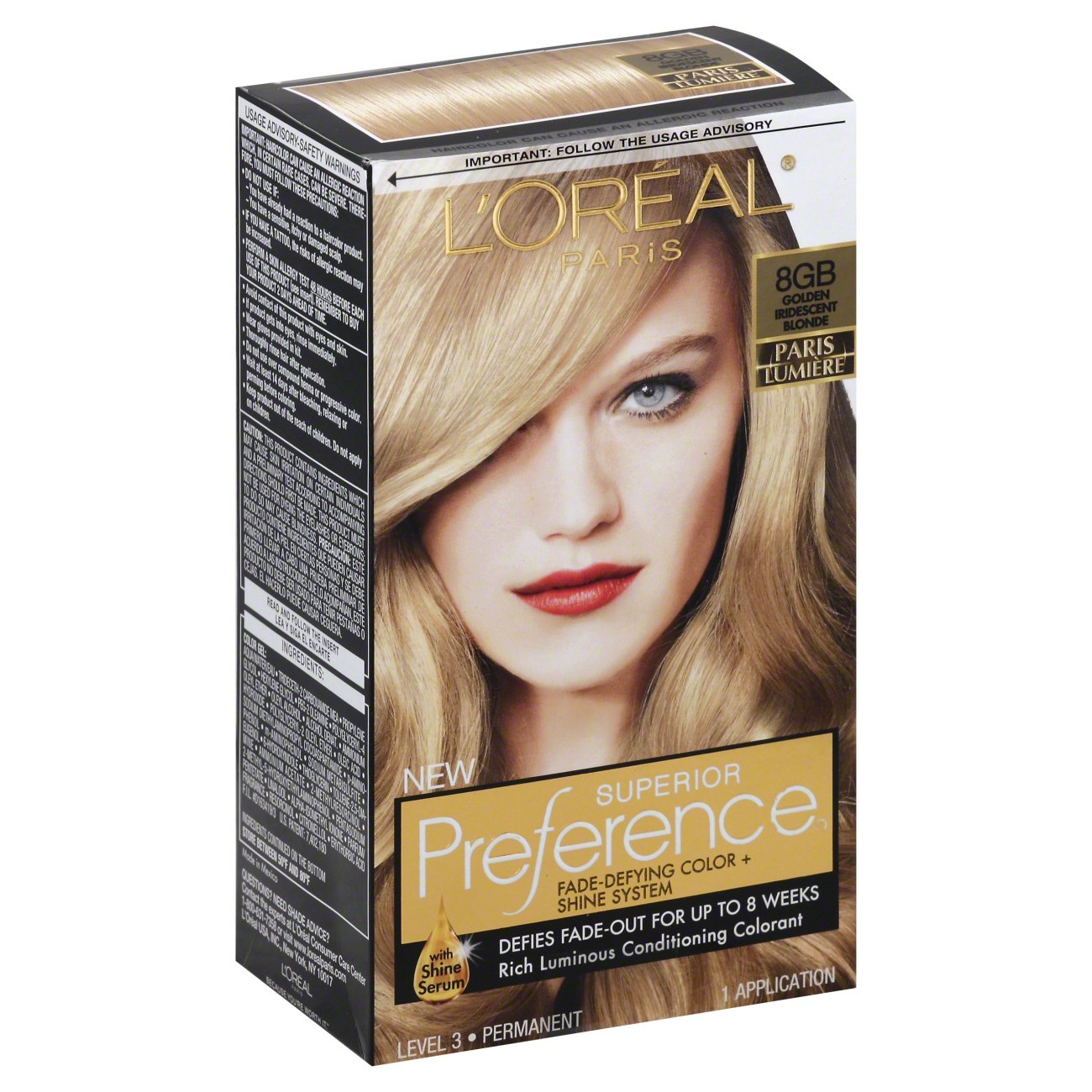 L'Oreal Paris Superior Preference 8GB Golden Iridescent Blonde - Shop L ...