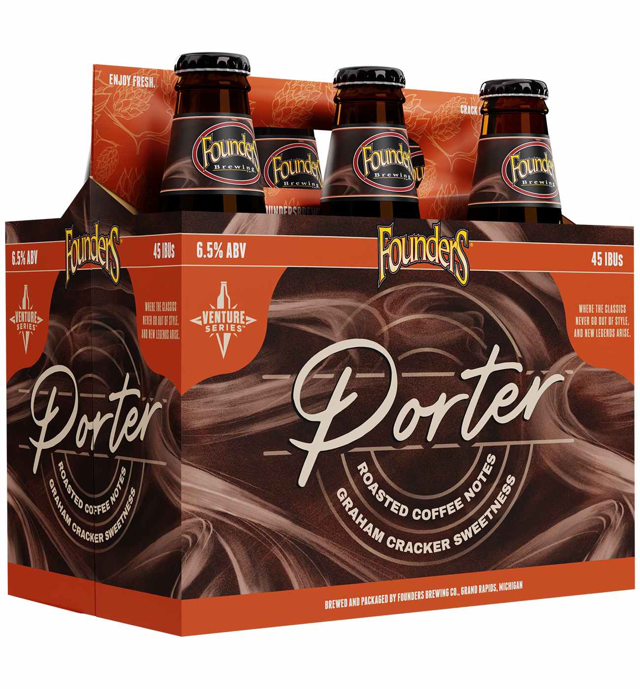Founders Porter Beer 6 pk Bottles; image 3 of 3