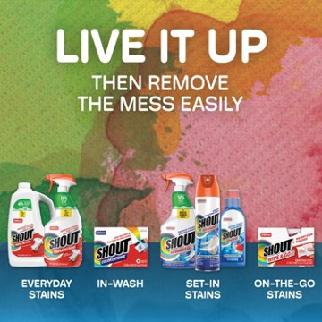 Shout Wipe & Go Instant Stain Remover Wipes, 12 ct