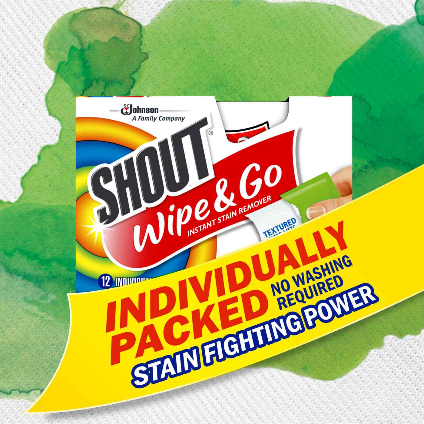Shout Wipe & Go Instant Stain Remover Wipes; image 4 of 9