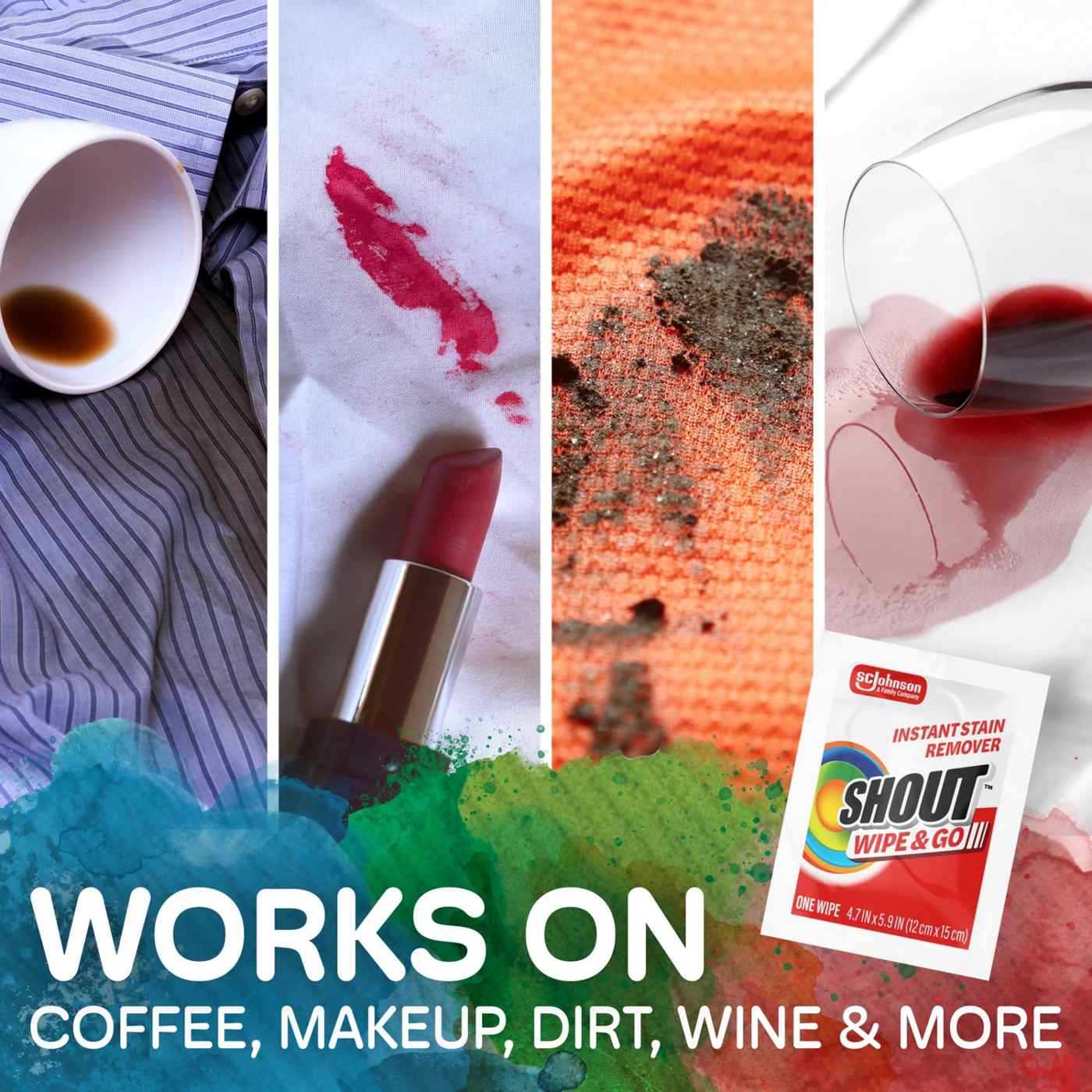 Shout Wipe & Go Instant Stain Remover Wipes; image 4 of 7