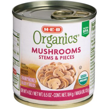 H-E-B Organics Mushrooms Stems & Pieces