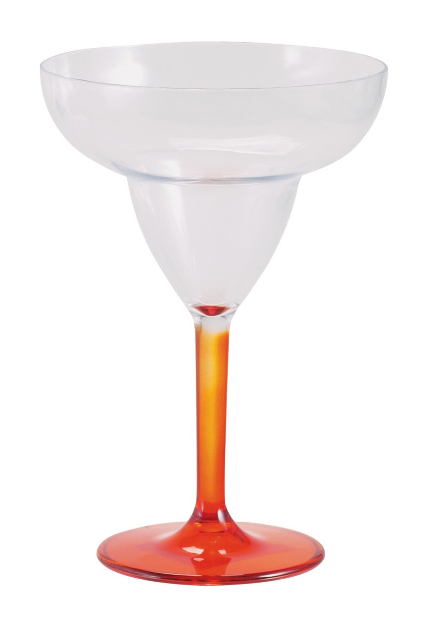 Cocinaware Orange Acrylic Margarita Glass, 14 oz Shop Cups & Tumblers