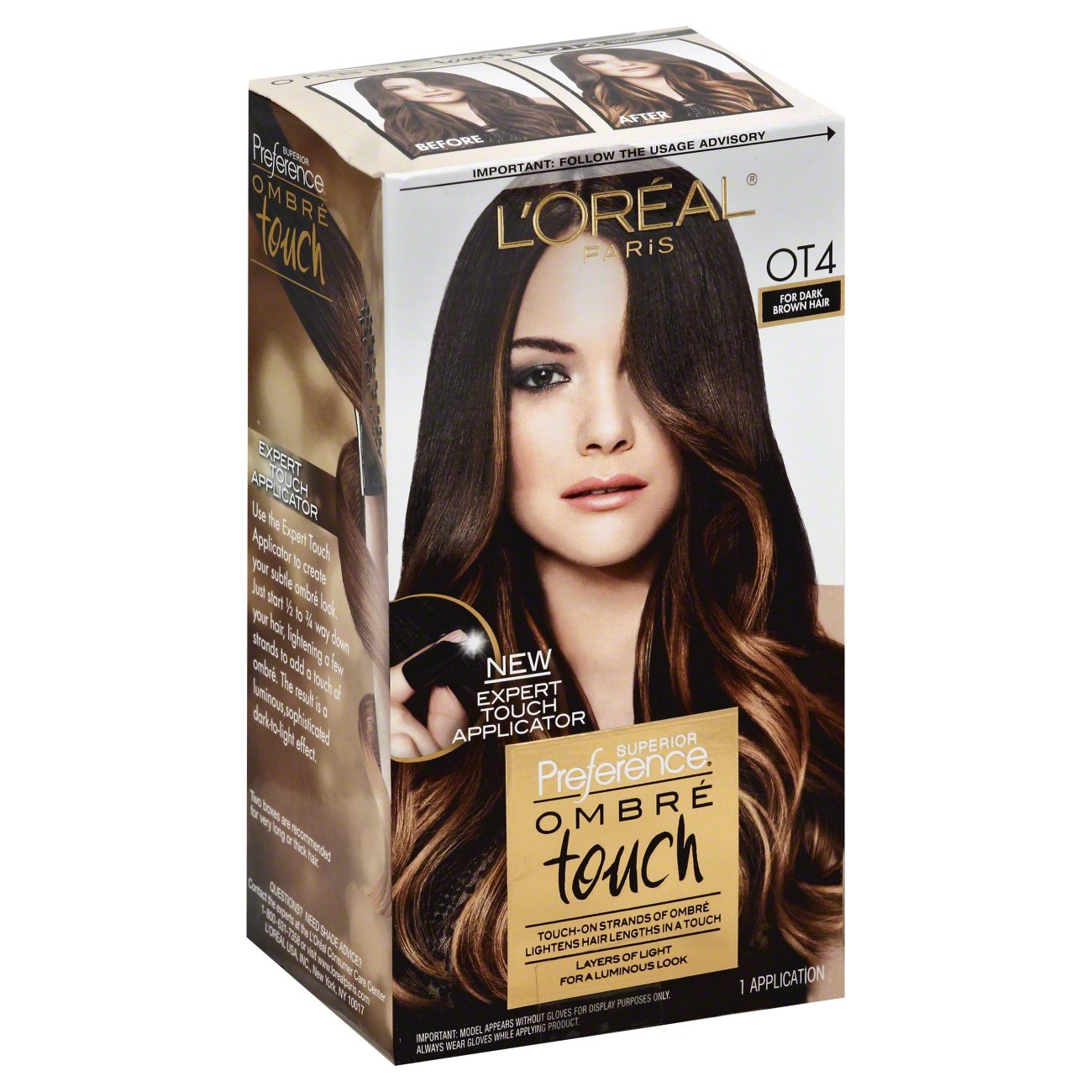 L'Oreal Paris Superior Preference OT4 Dark Brown Hair Ombre Touch Hair ...