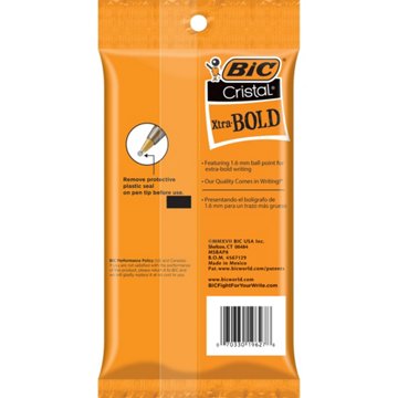 BIC Cristal Xtra Bold Ball Pens - Assorted Ink, 8 pk