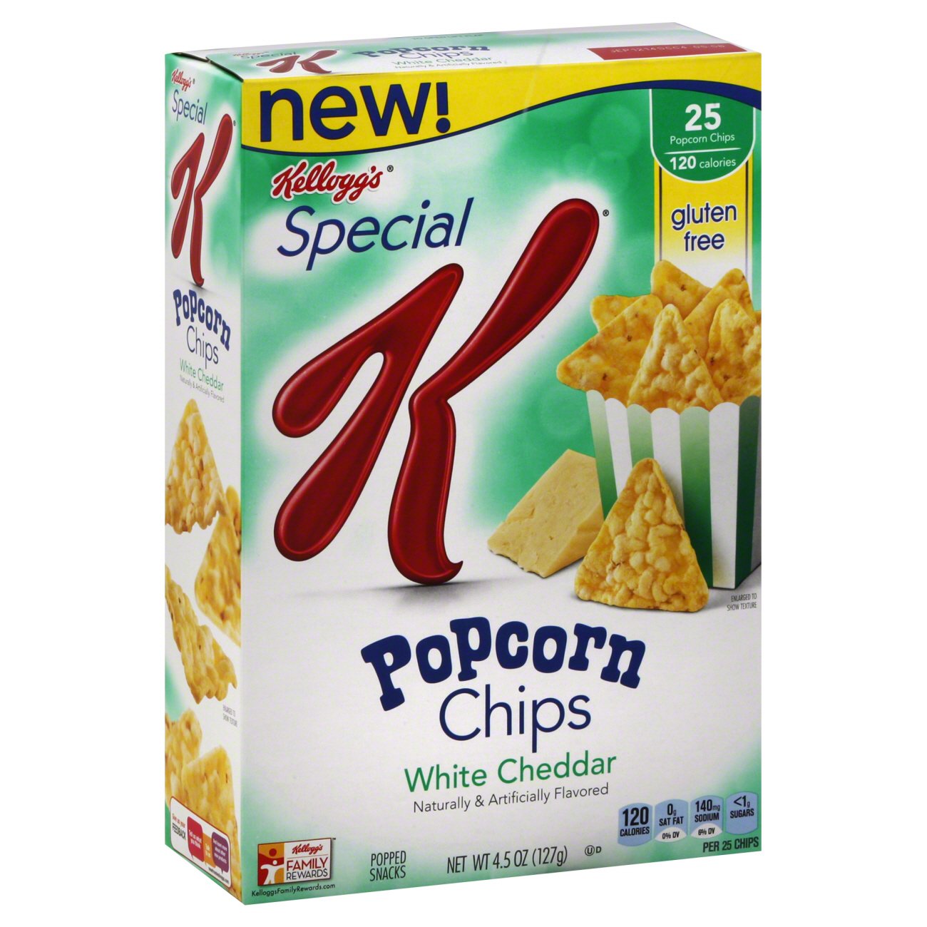 Kellogg's Special K White Cheddar Popcorn Chips Shop Rice Cakes at HEB