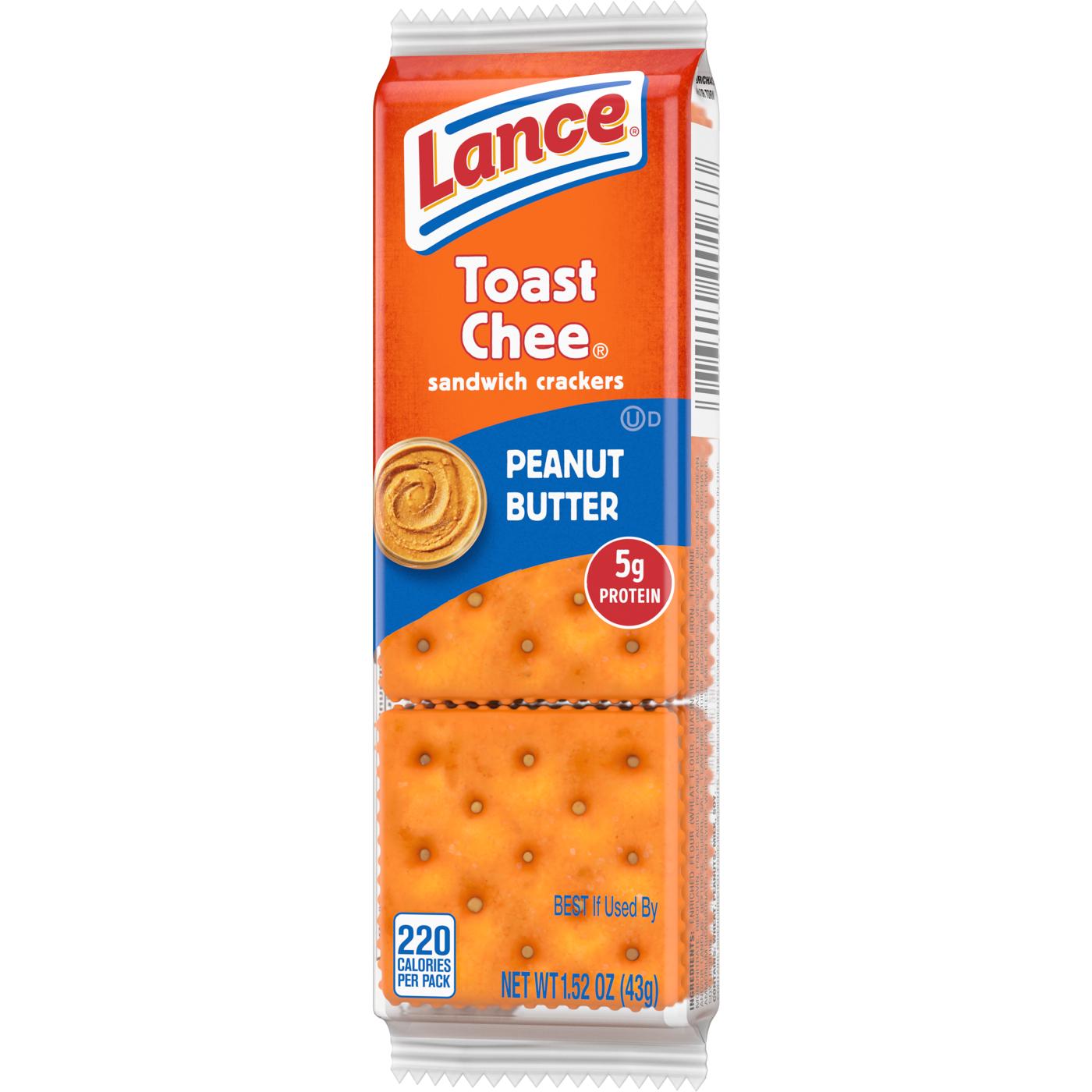 Lance ToastChee Peanut Butter Sandwich Crackers; image 4 of 10