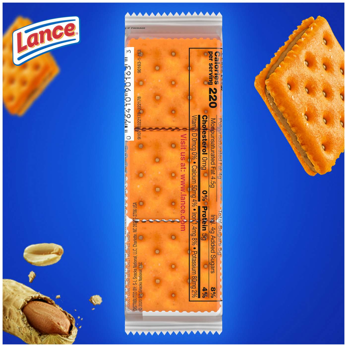 Lance ToastChee Peanut Butter Sandwich Crackers; image 8 of 10