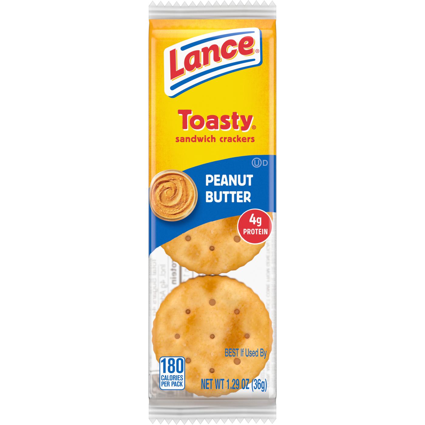 Lance Toasty Peanut Butter Sandwich Crackers; image 1 of 10