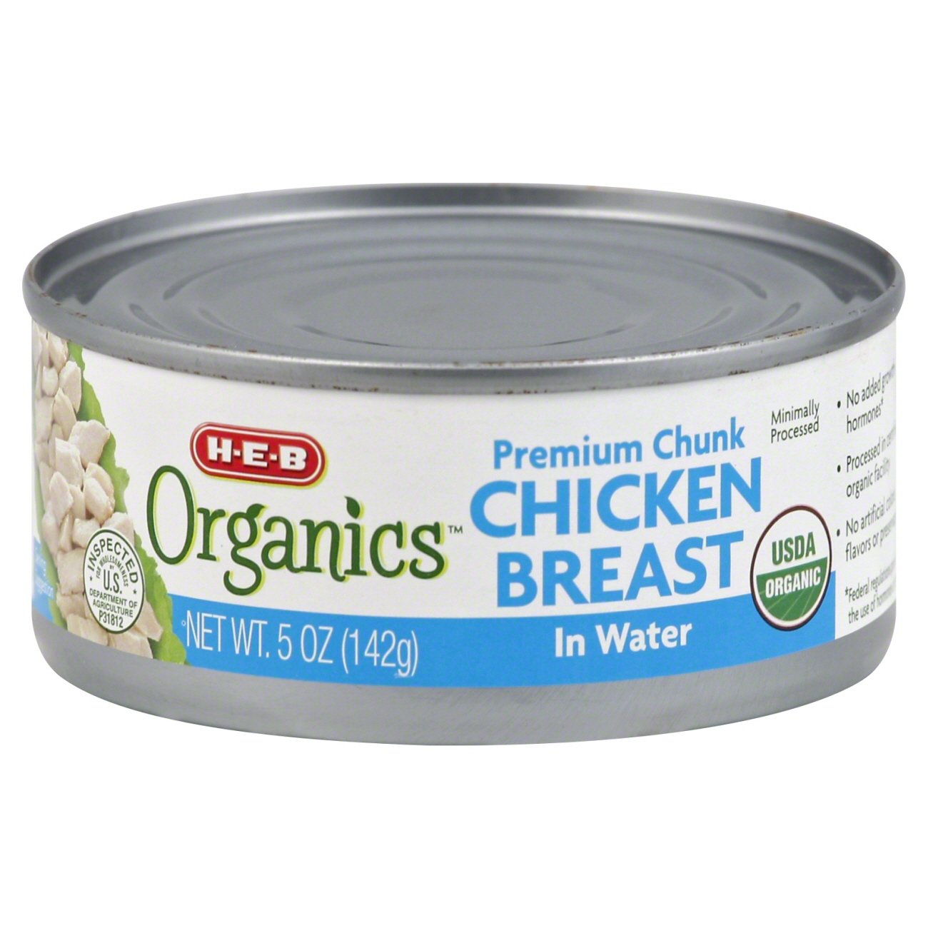 HEB Organics Premium Chunk Chicken Breast in Water Shop Meat at HEB