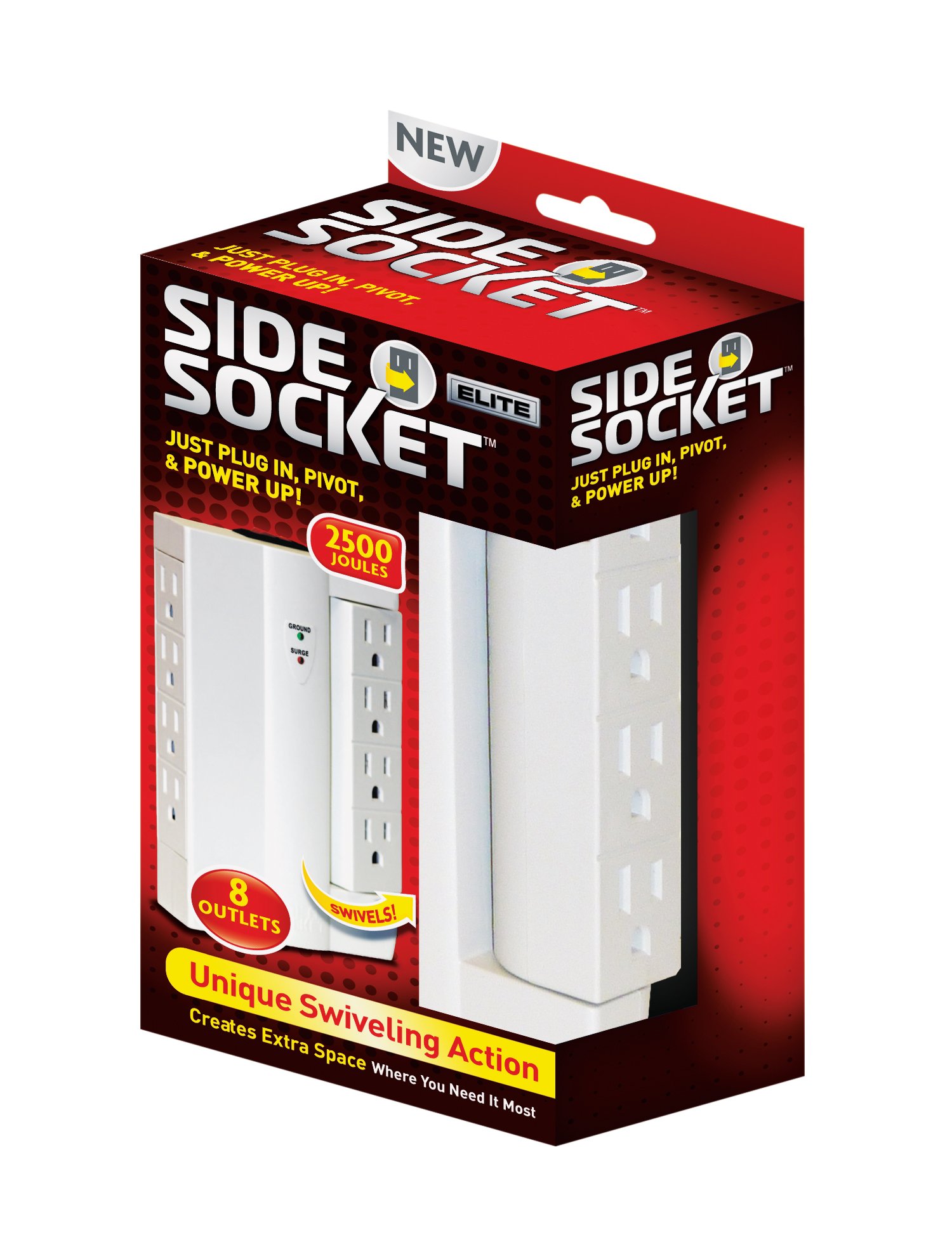 As Seen On TV Side Socket Elite Swivel Outlet Shop Extension Cords at HEB