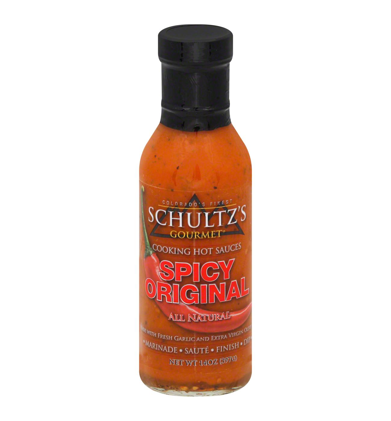 Schultz's Gourmet Spicy Original Cooking Hot Sauce; image 1 of 2