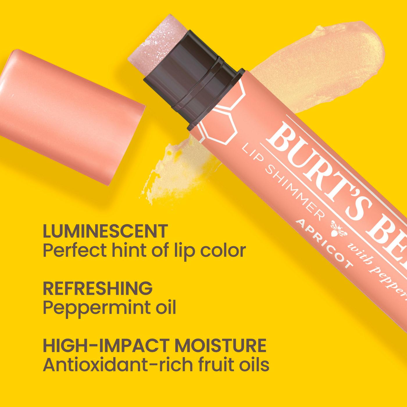 Burt's Bees Apricot Lip Shimmer; image 3 of 13