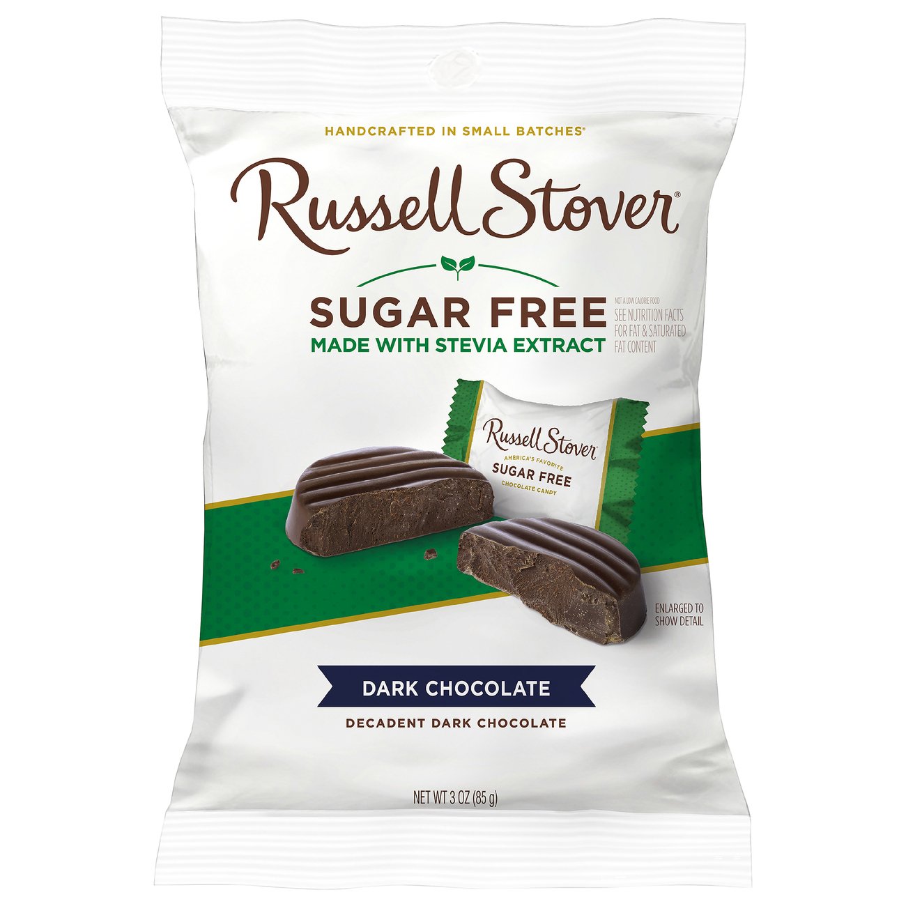 Russell Stover Sugar Free Solid Premium Dark Chocolate - Shop Candy at ...