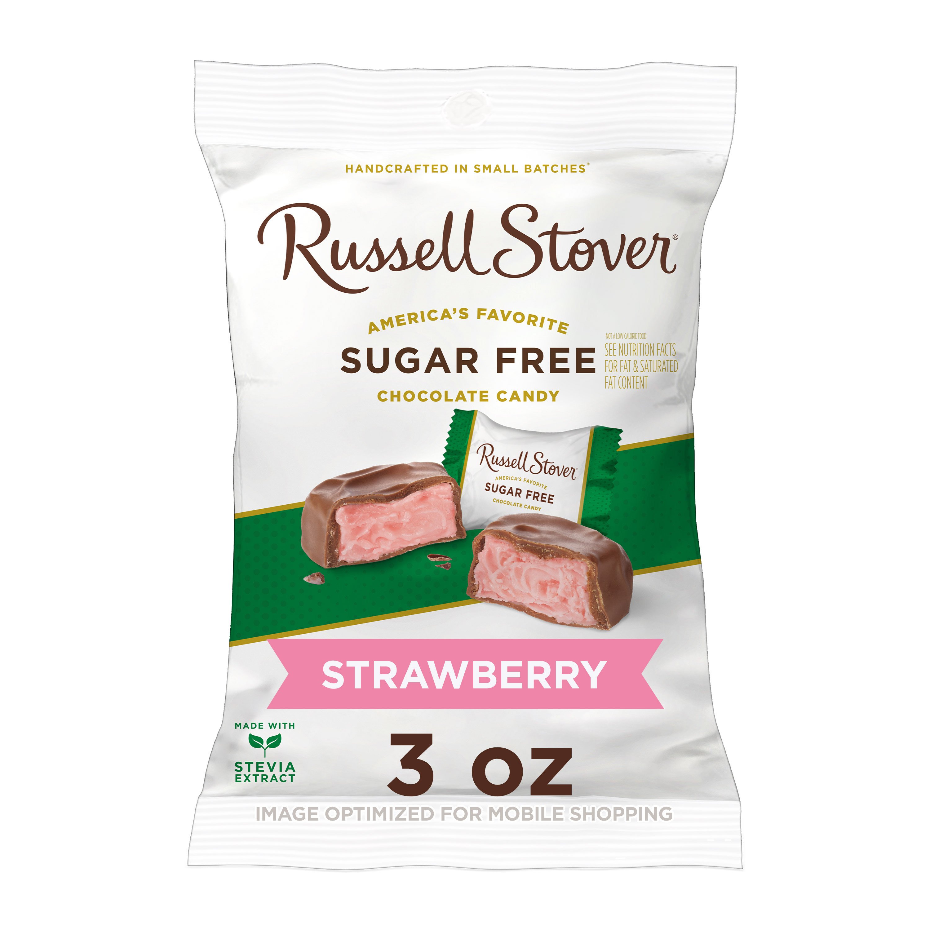 Russell Stover Sugar Free Strawberry Creme Chocolate Candy Shop Candy