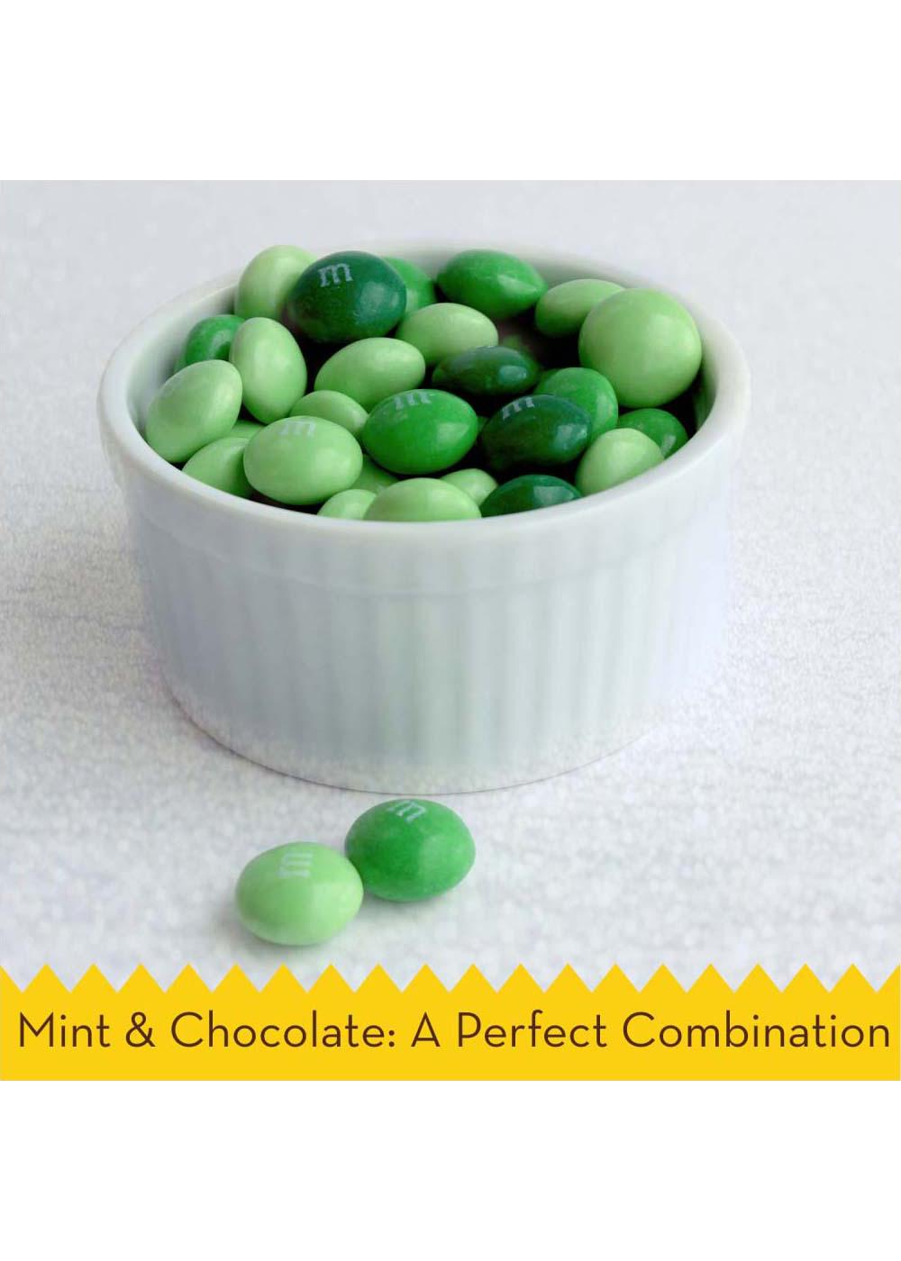 M&M New Flavor Chocolate Candy Sharing Size Pack (Mint)