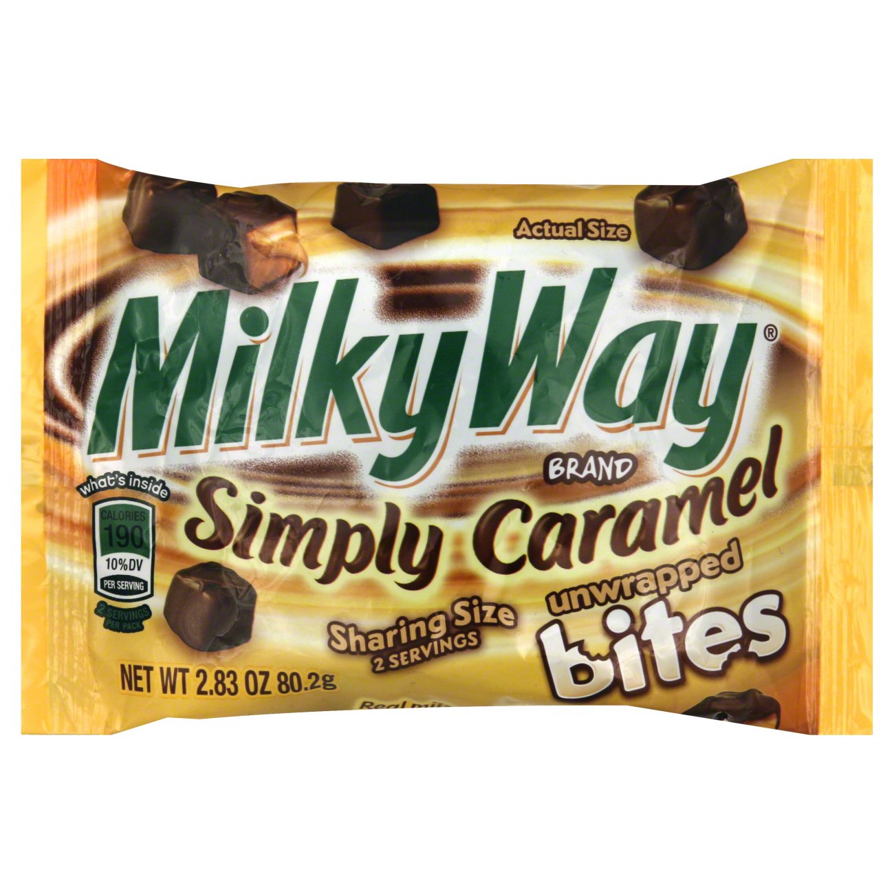 Milky Way Simply Caramel Unwrapped Milk Chocolate Bites - Shop Candy at ...