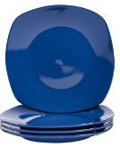 Basic Essentials Square Dinner Plate Blue Shop Kitchen & Dining at HEB