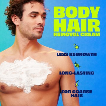 Nair Men Hair Remover Body Cream, 12.00 oz