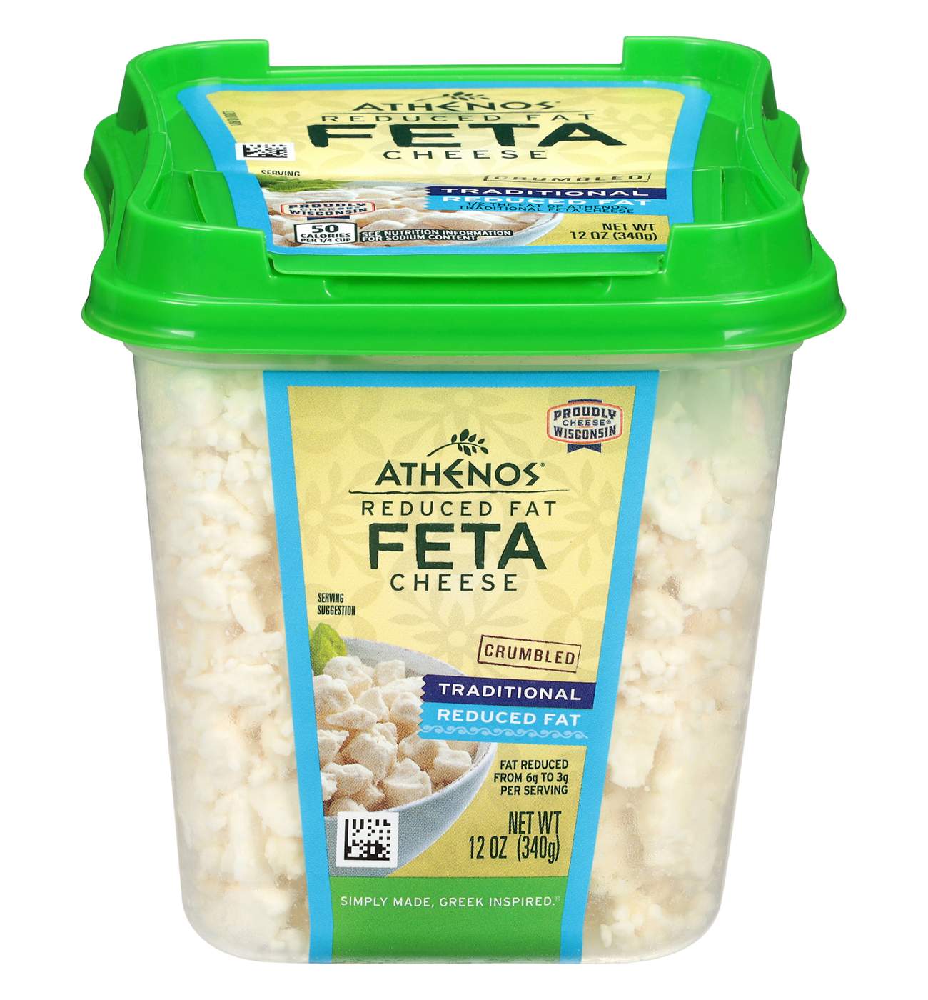 Athenos Reduced Fat Traditional Feta Cheese Crumbles; image 1 of 11