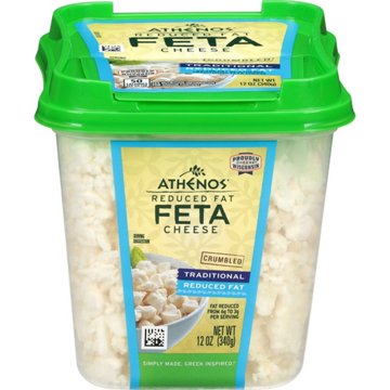 Athenos Reduced Fat Traditional Feta Cheese Crumbles, 12 oz