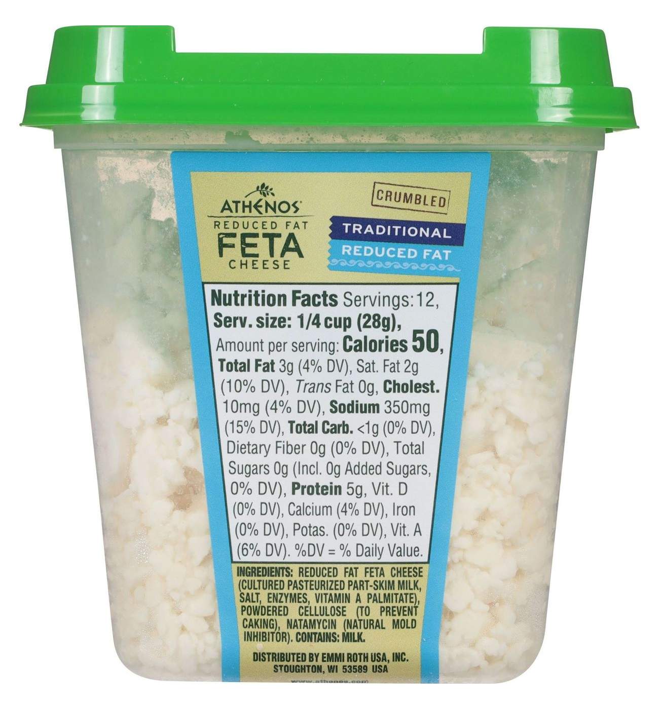 Athenos Reduced Fat Traditional Feta Cheese Crumbles; image 4 of 11