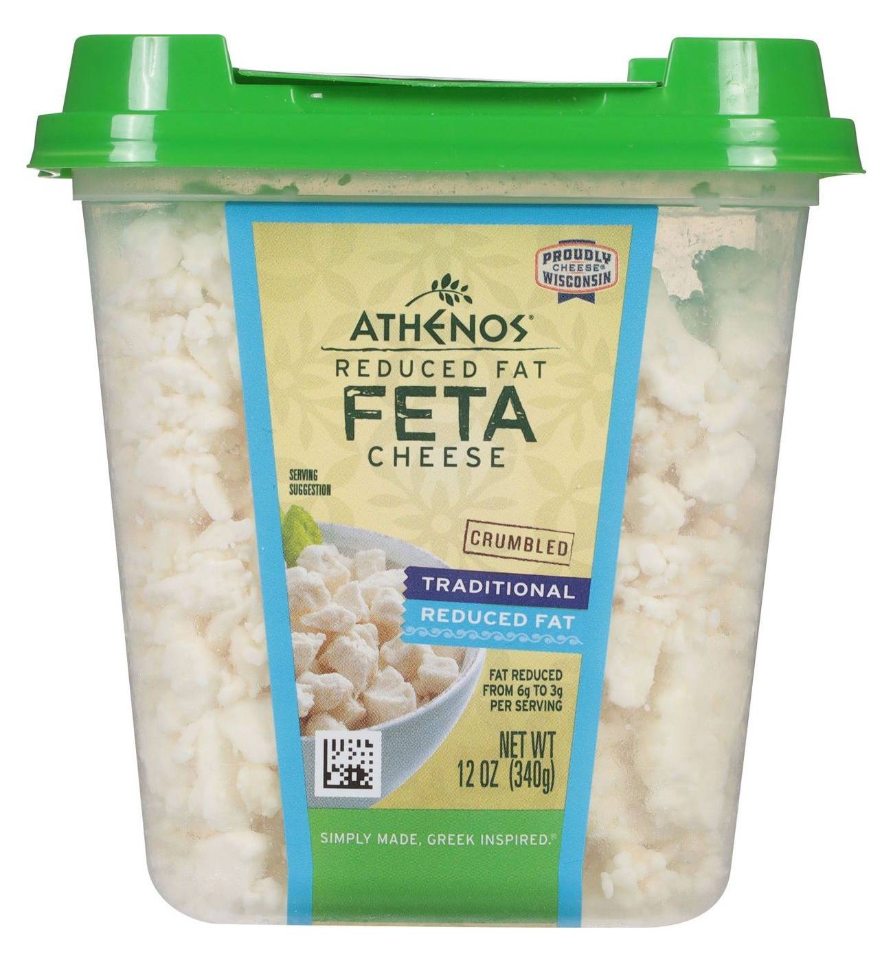 Athenos Reduced Fat Traditional Feta Cheese Crumbles; image 5 of 11