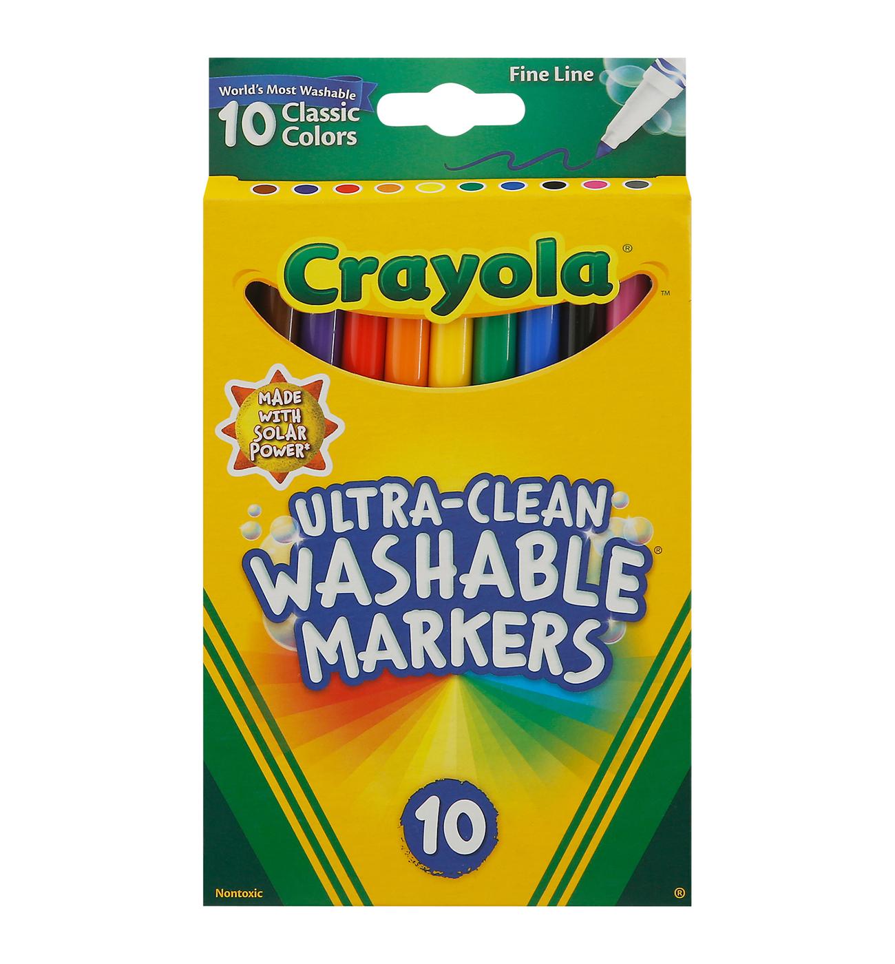 Crayola Fine Line Ultra-Clean Washable Markers; image 1 of 2