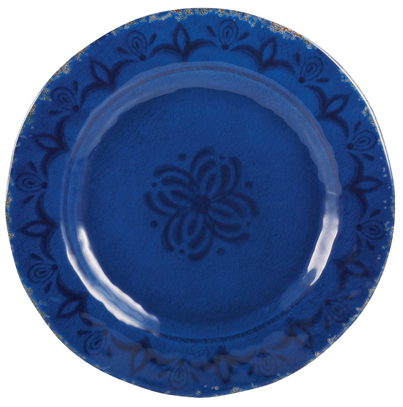 Cocinaware 11" Melamine Round Dinner Plate, Blue Shop Dishes at HEB