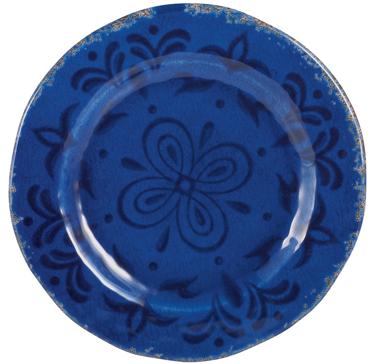 Cocinaware 9" Melamine Round Salad Plate, Blue Shop Dishes at HEB