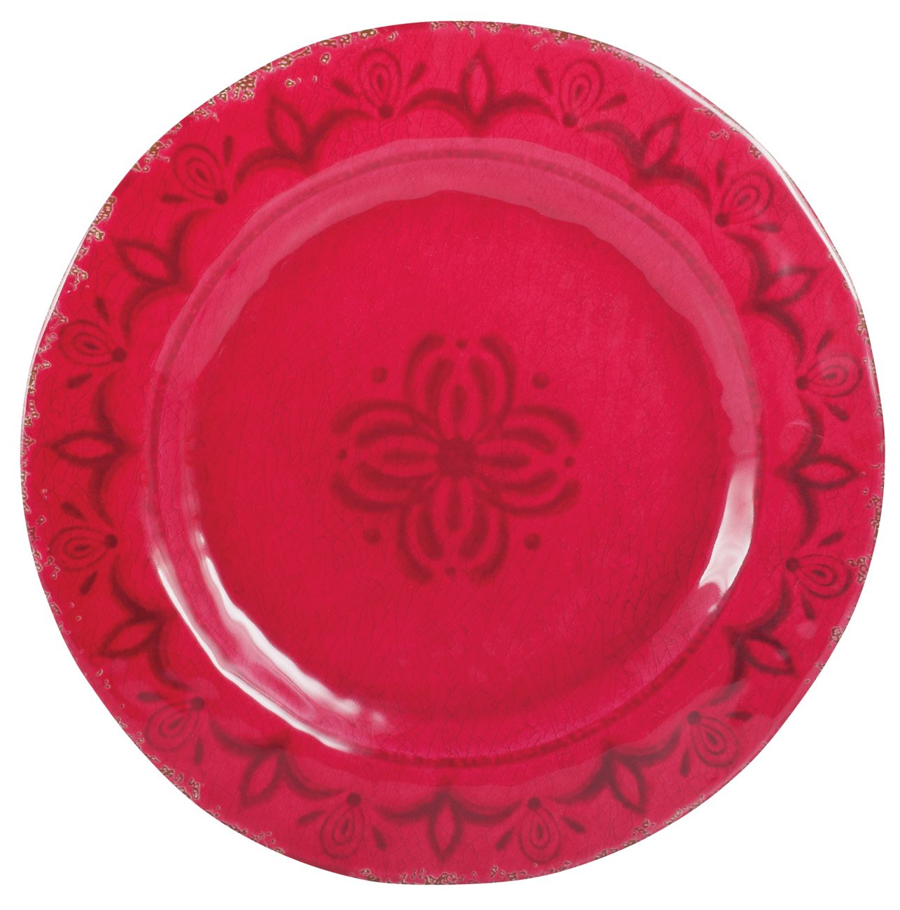 Cocinaware 11" Melamine Round Dinner Plate, Red Shop Dishes at HEB
