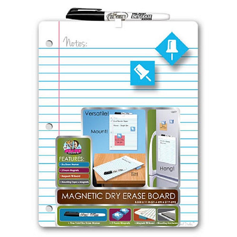 The Board Dudes Dry Erase Board With Notebook Paper Line - Shop School &  Office Supplies at H-E-B