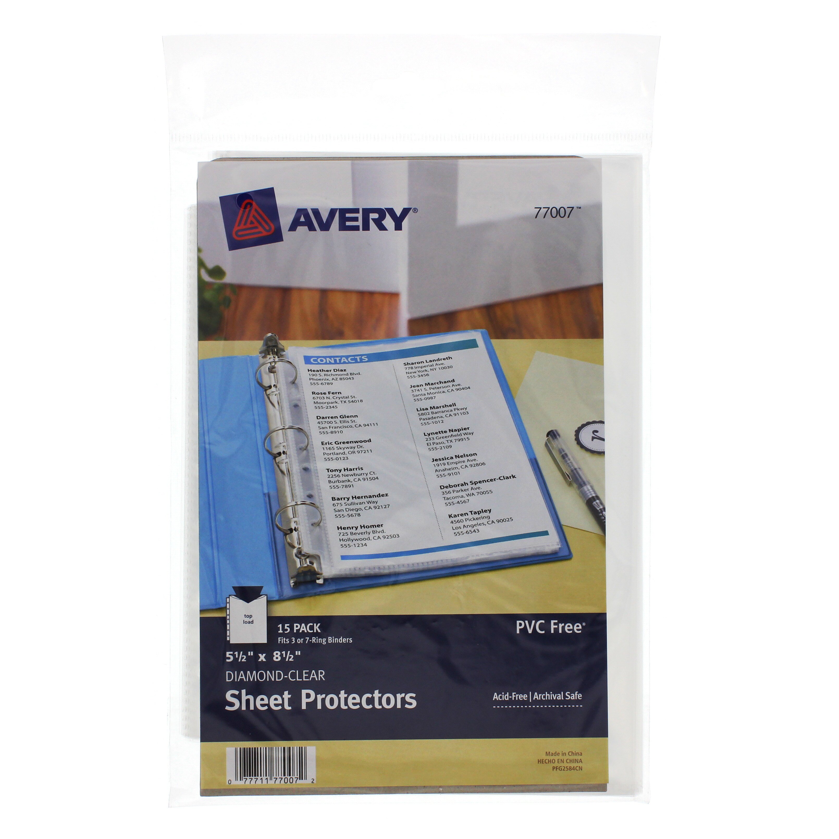 Avery Mini Diamond Clear Heavyweight Sheet Protectors Shop Dividers