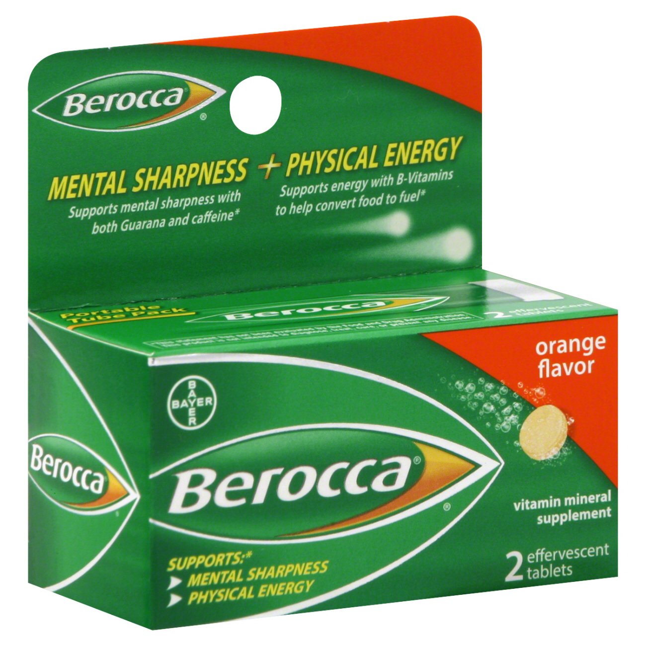 Berocca Orange Flavor Mental Sharpness + Physical Energy 