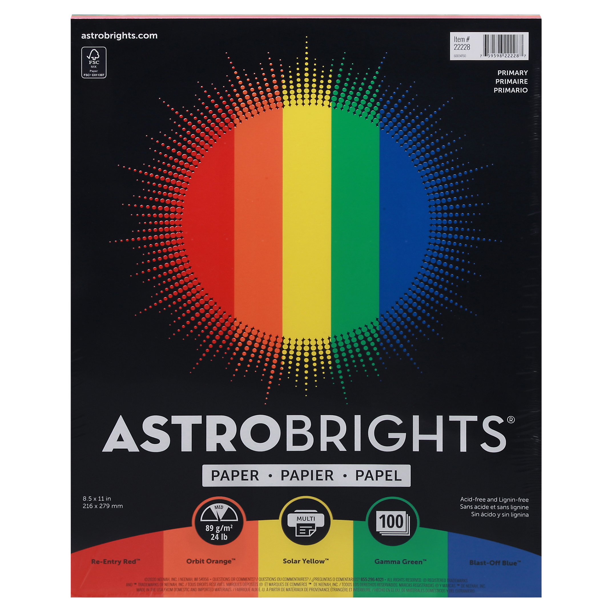 Astro stuffs LOGO PAPERBAG LARGE bright