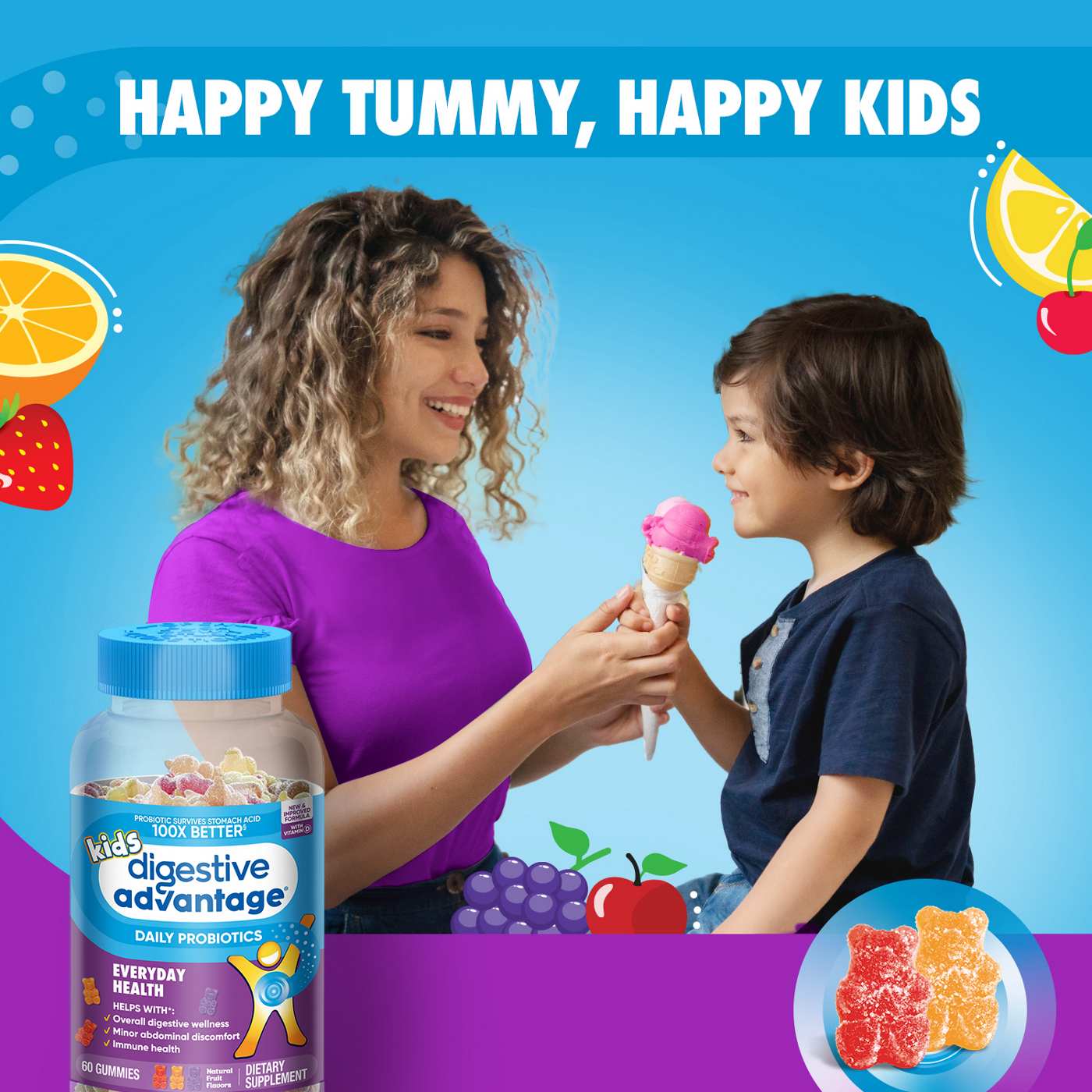 Digestive Advantage Kids Daily Probiotic Gummies; image 5 of 8