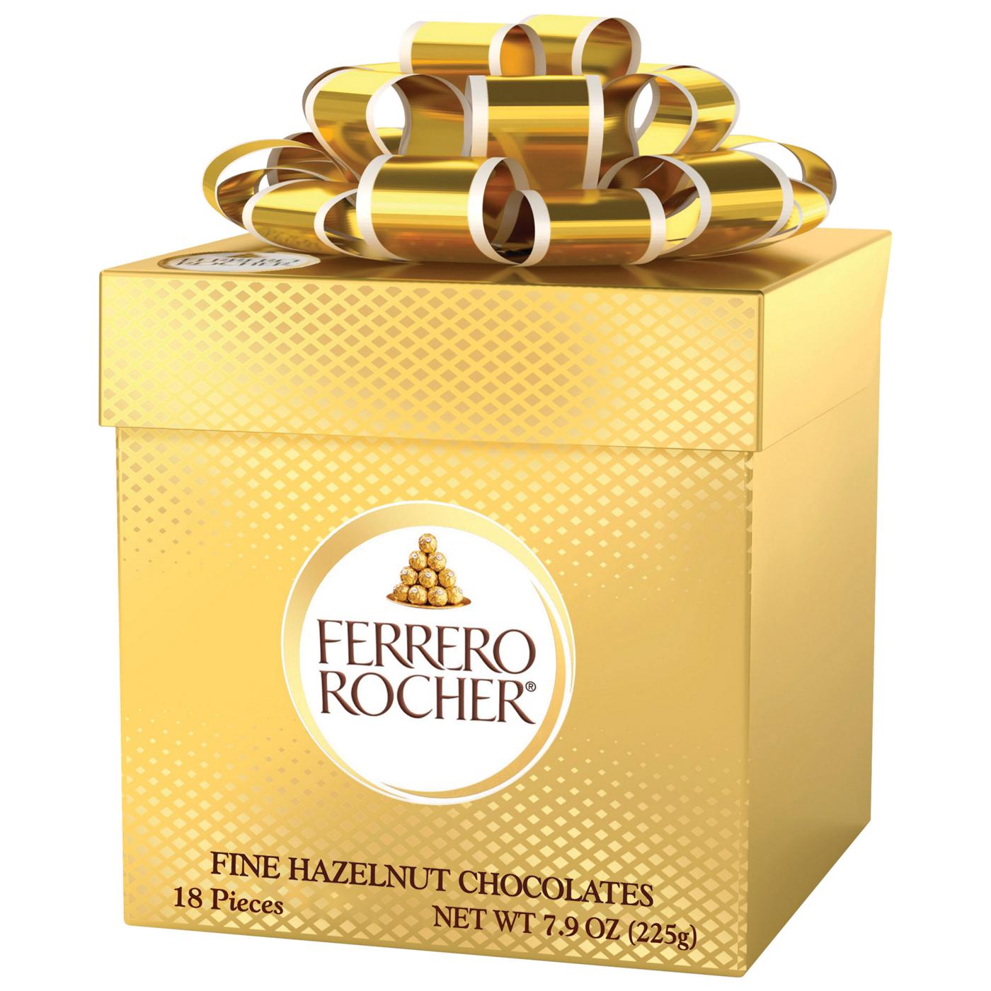 Ferrero Rocher Fine Hazelnut Chocolates Gift Cube, 18 pc; image 6 of 6