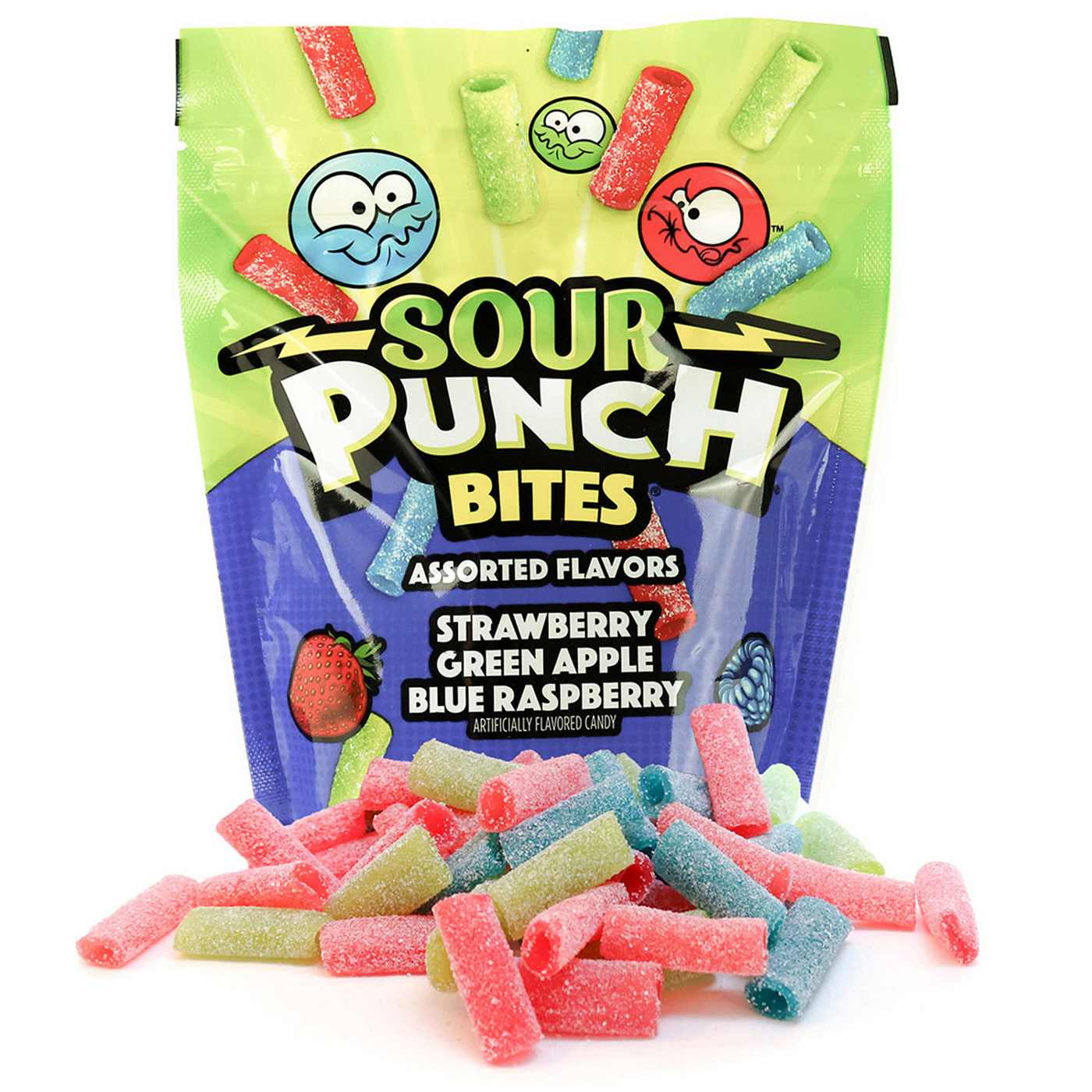 Sour Punch Bites Assorted Flavors Gummy Candy; image 2 of 7