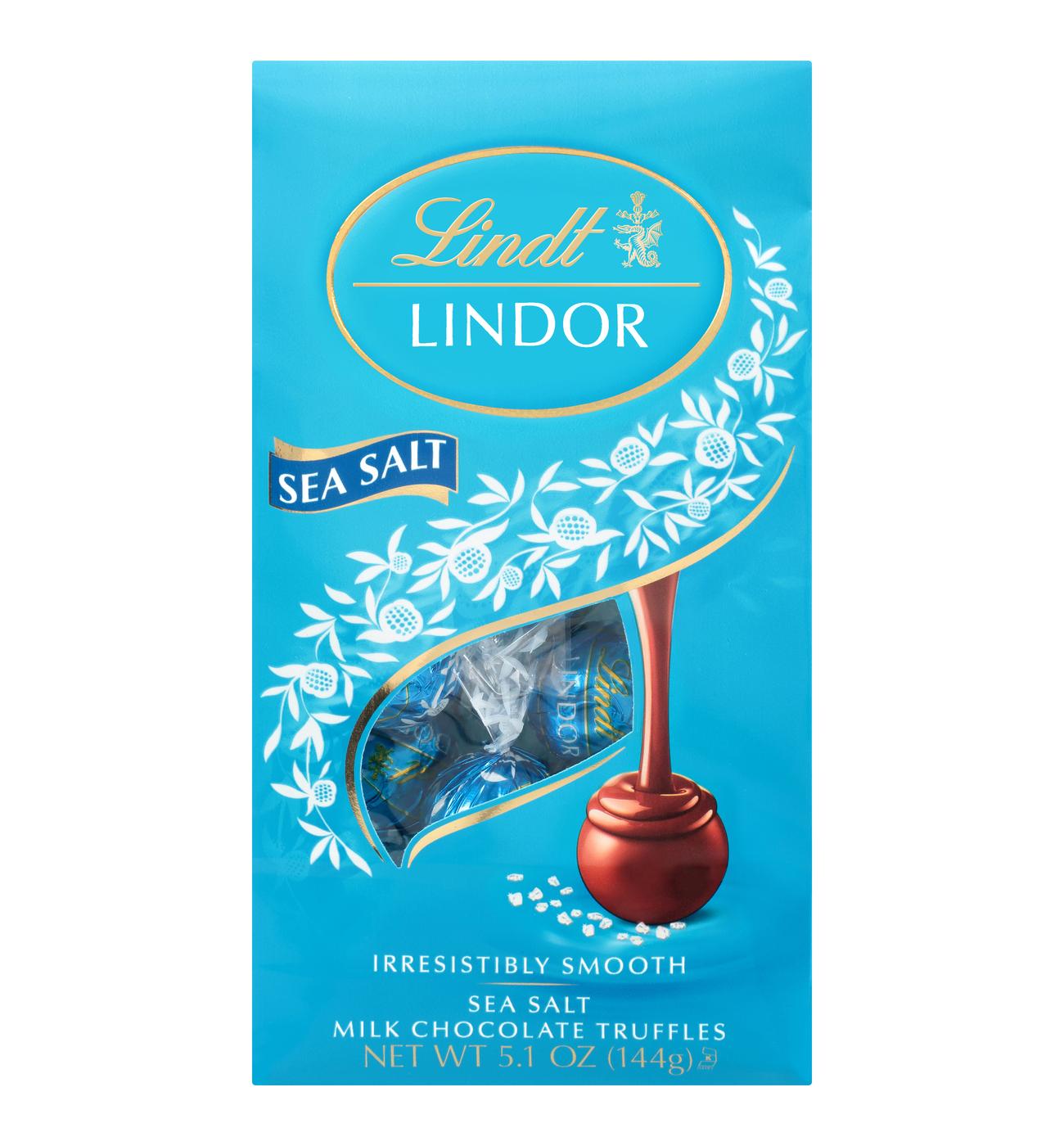 Lindt Lindor Sea Salt Milk Chocolate Truffles; image 1 of 2