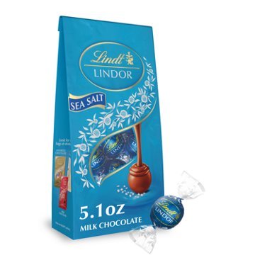 Lindt Lindor Sea Salt Milk Chocolate Truffles