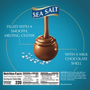 Lindt Lindor Sea Salt Milk Chocolate Truffles